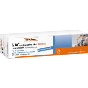 NAC-ratiopharm akut 600 mg Hustenlöser Brausetabl.